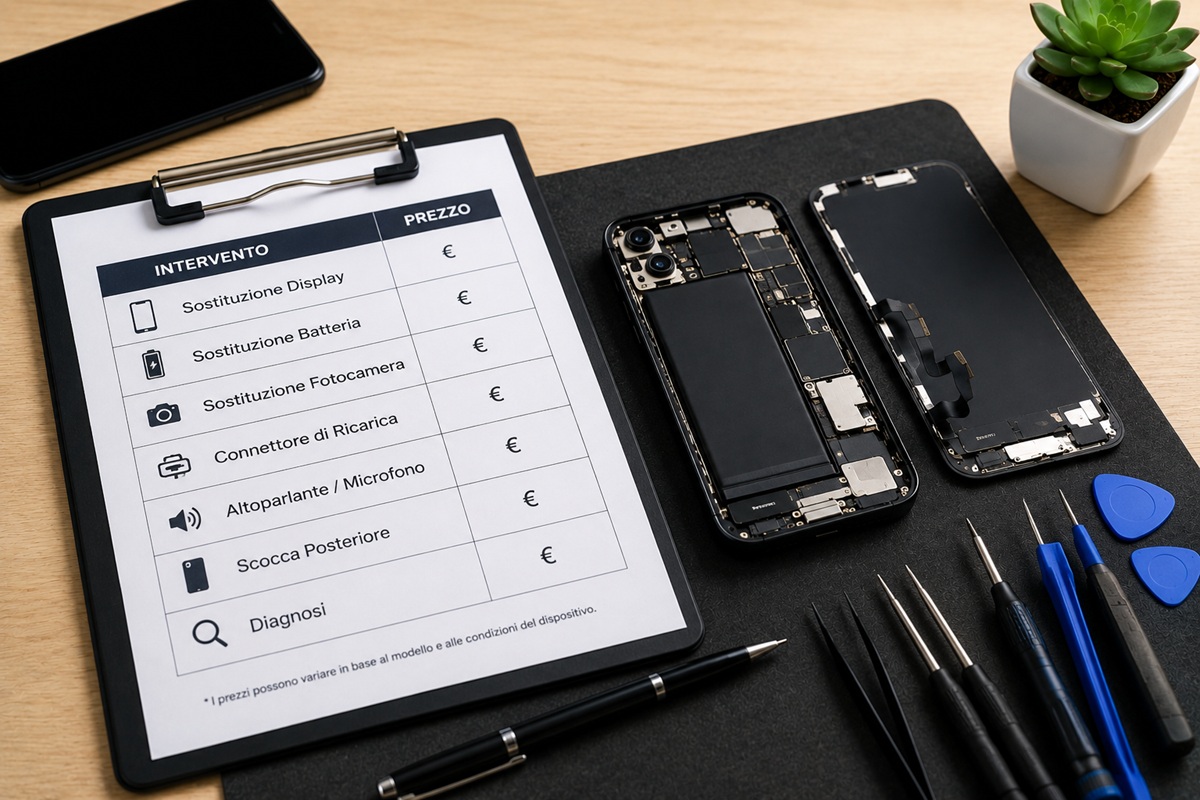 riparare un iPhone